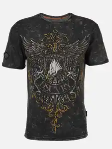 Herren Shirt im Used Look Schwarz
