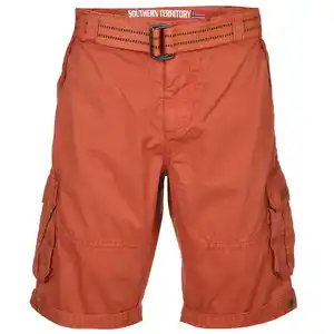 Herren Cargoshorts im Used Look Orange