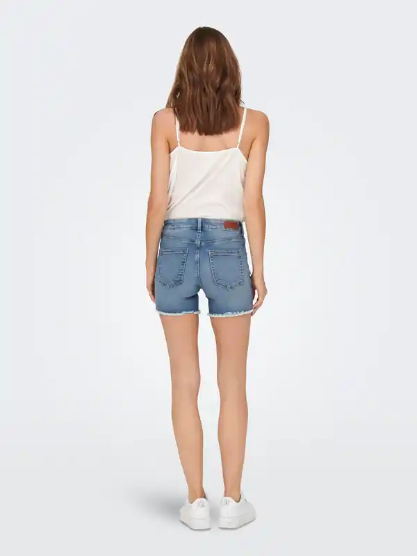 Bild 4 von Only ONLBLUSH MID SK RAW S Jeansshorts Blau