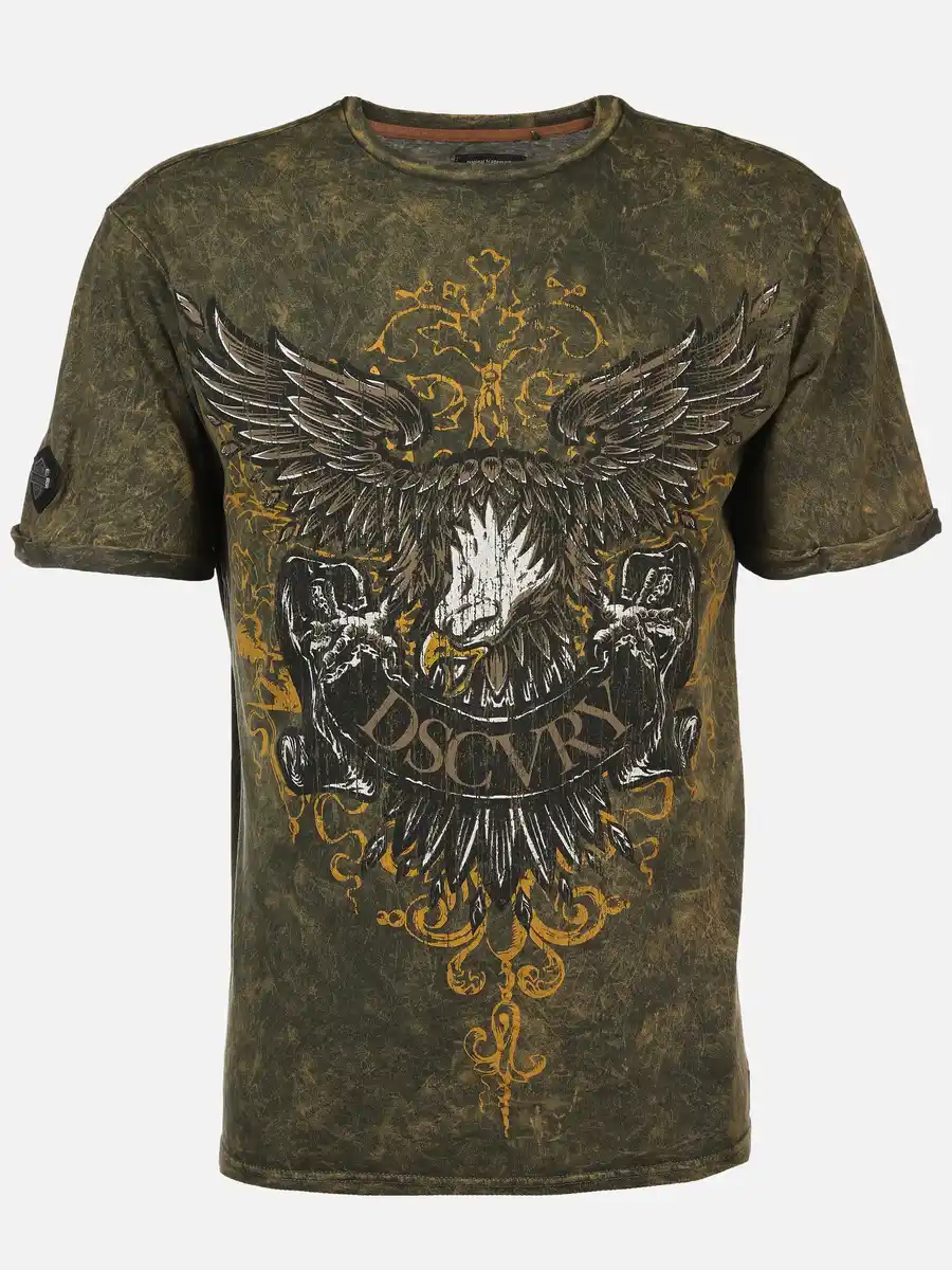 Bild 1 von Herren Shirt im Used Look Oliv