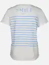 Bild 2 von Damen Shirt mit Streifen und Brusttasche Weiß