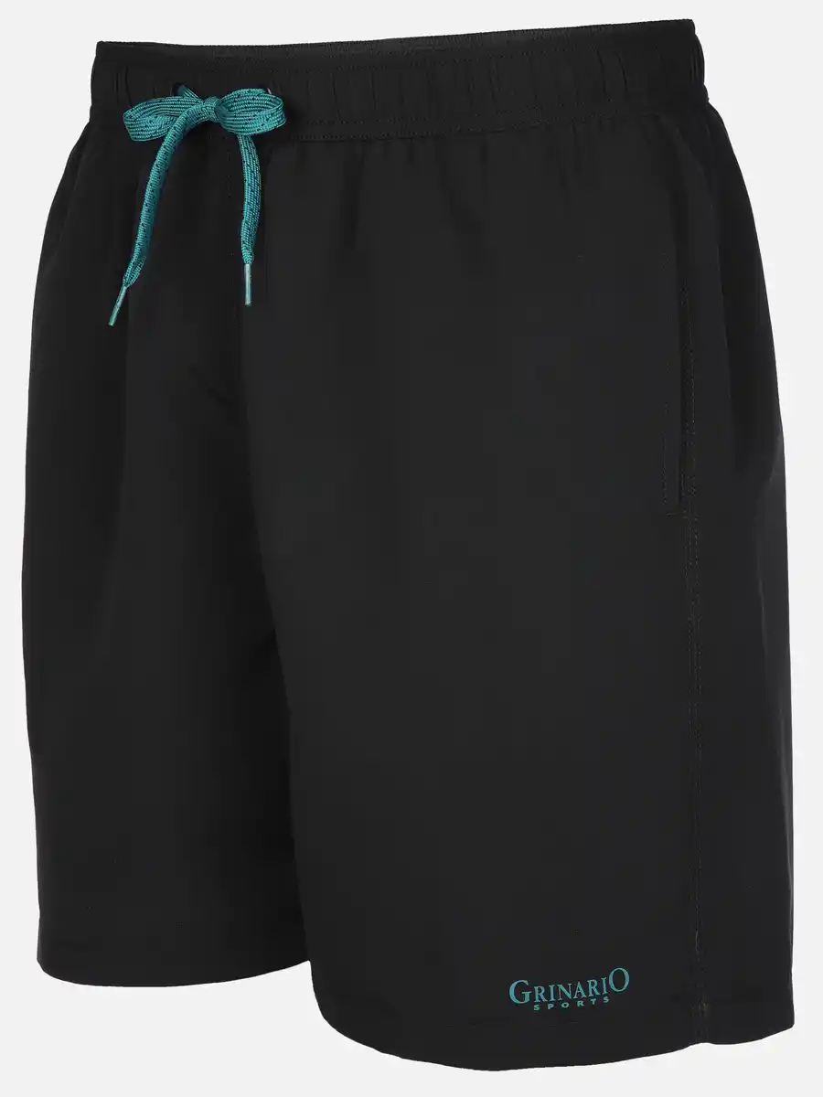 Bild 3 von Herren Badeshorts unifarben Schwarz