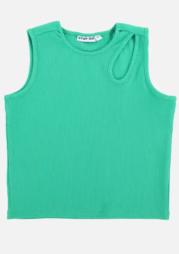 Bild 3 von Mädchen Top mit Cut Out Grün