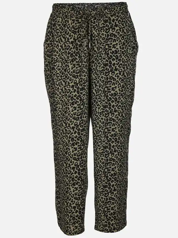 Bild 1 von Damen Sommerhose mit Minimalprint Oliv