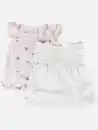Bild 2 von Baby Mädchen Shirts im 2er Pack Weiß