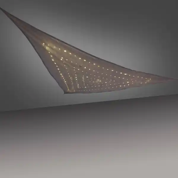 Bild 4 von JUST LIGHT.  Sonnensegel SEGEL, solarbetrieben, 1xLED-Kette/0,22Watt, 3000 Kelvin, IP44