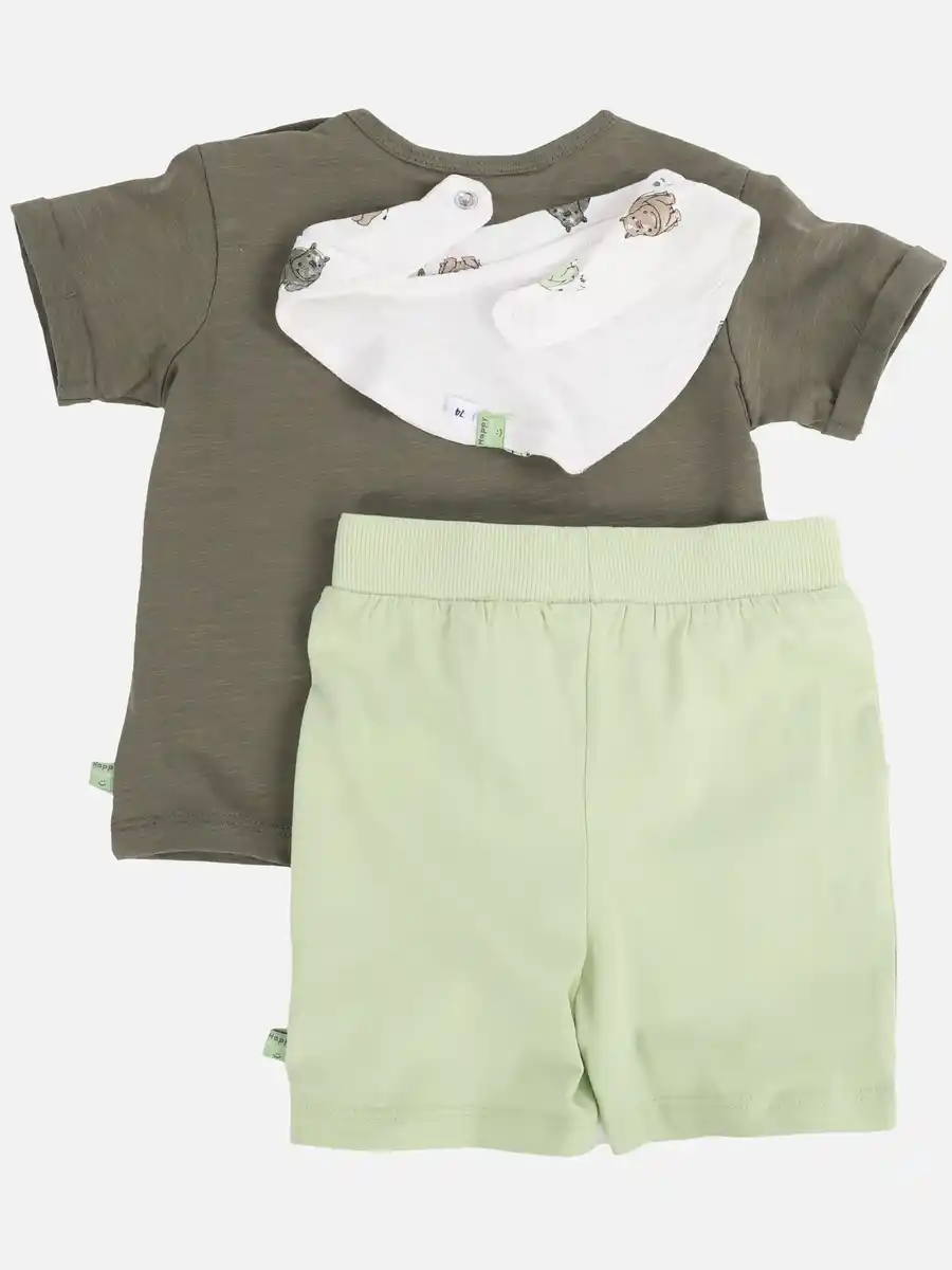 Bild 2 von Baby Jungen 3er Set mit Hippo Grün