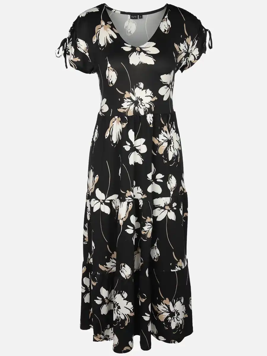 Bild 1 von Damen Jerseykleid mit Alloverprint Beige