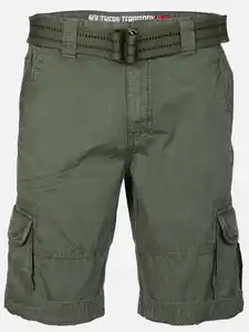 Herren Cargoshorts mit vielen Details Oliv