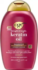 OGX Shampoo strength & length + keratin oil, 385 ml