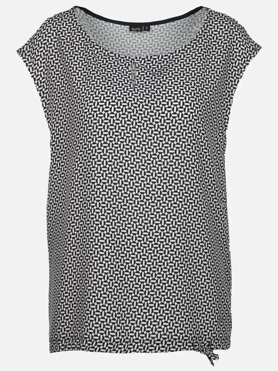 Bild 1 von Damen Top mit Alloverprint Marine