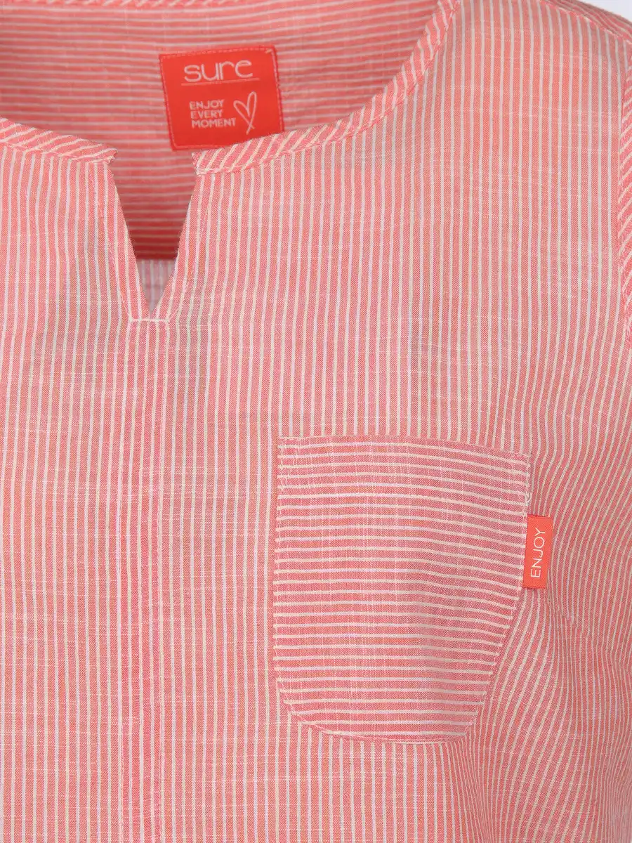 Bild 3 von Damen Top mit zarten Streifen Orange