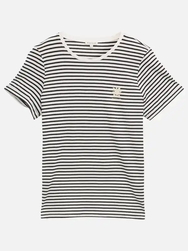 Bild 1 von Damen T-Shirt im Streifenlook Schwarz