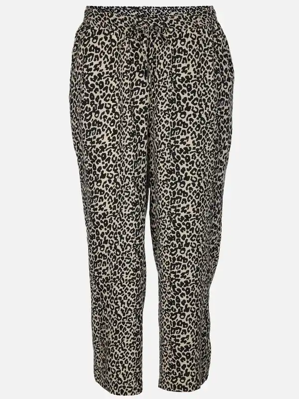 Bild 1 von Damen Sommerhose mit Minimalprint Beige