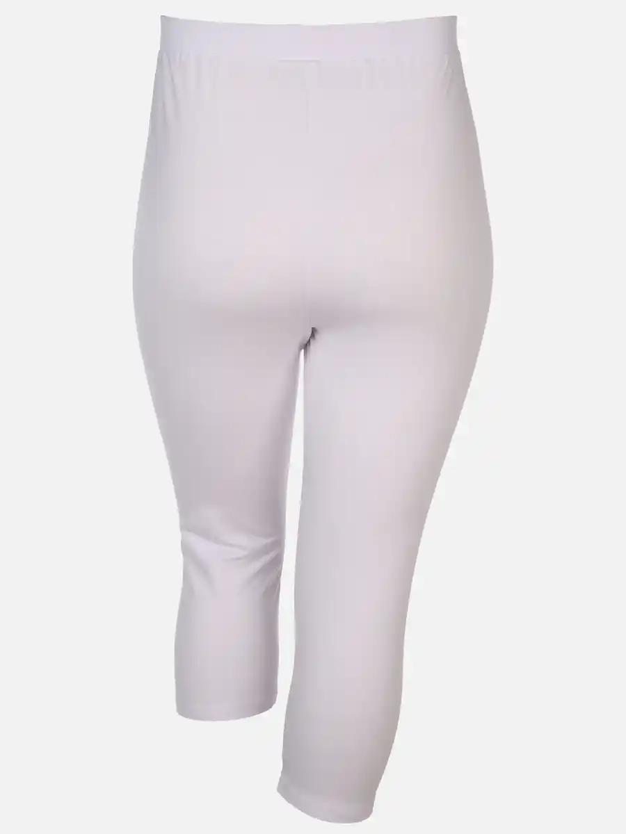 Bild 2 von Große Größen Basic Capri-Leggings Weiß