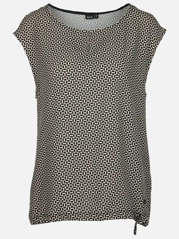 Bild 1 von Damen Top mit Alloverprint Schwarz