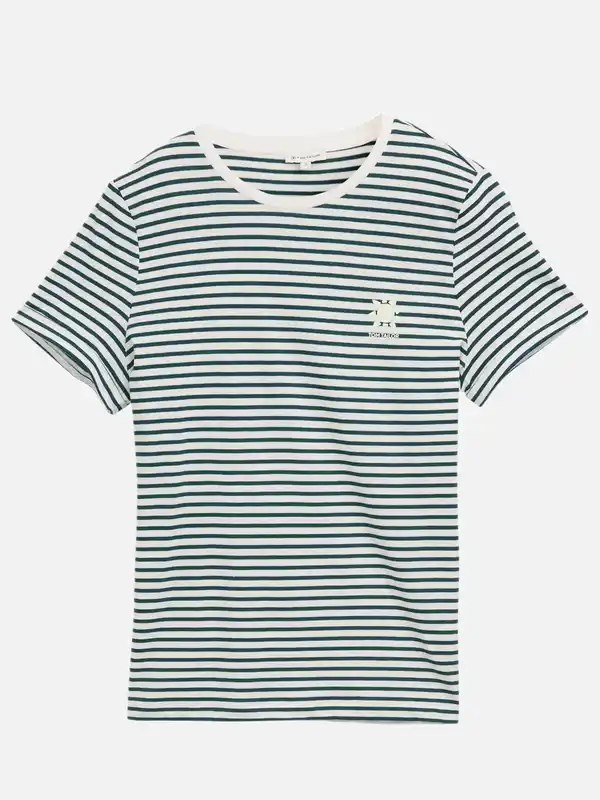 Bild 1 von Damen T-Shirt im Streifenlook Grün