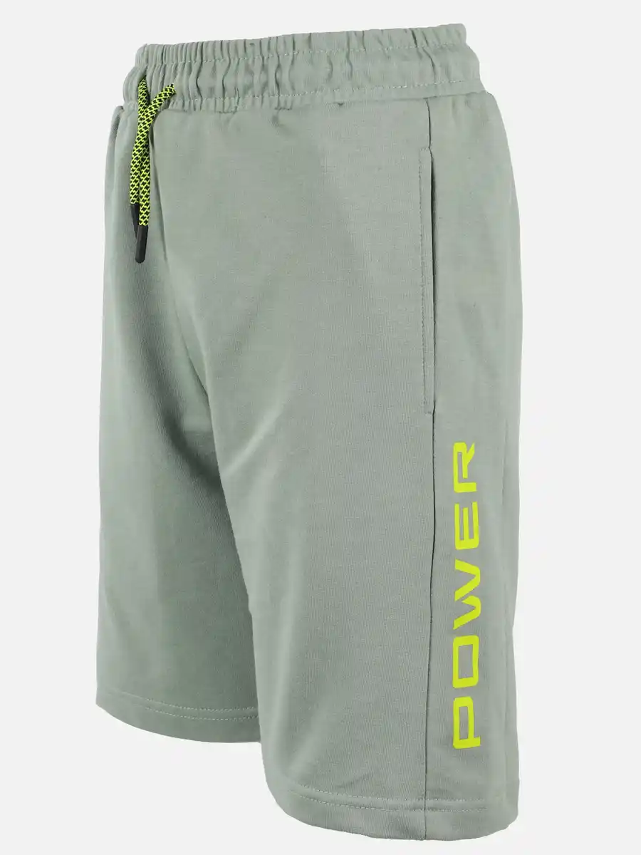 Bild 3 von Jungen Sweatshorts mit Schriftzug Grün