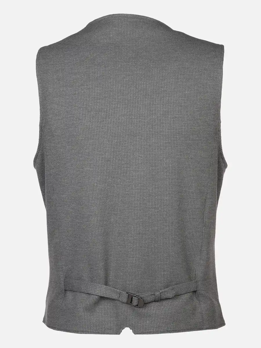 Bild 2 von Herren Jerseyweste in Waffelstruktur Grau