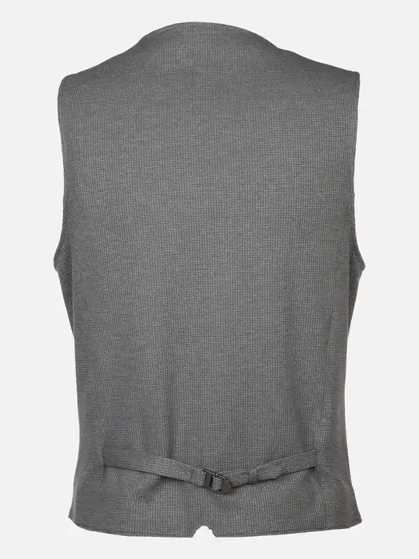 Bild 2 von Herren Jerseyweste in Waffelstruktur Grau