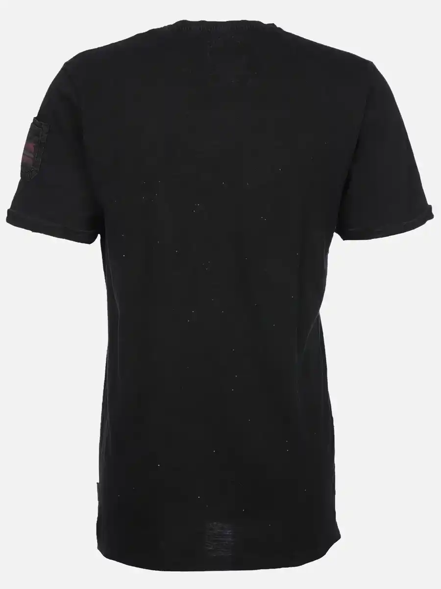 Bild 2 von Herren Shirt mit Frontprint Schwarz