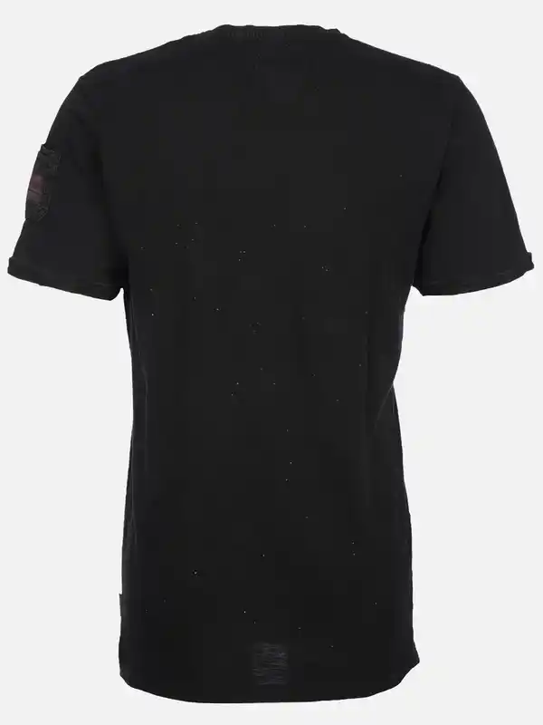 Bild 2 von Herren Shirt mit Frontprint Schwarz