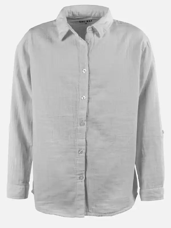 Bild 1 von Mädchen Musselin Bluse Grau