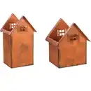 Bild 1 von Blumenkübel Haus 2er Set Rost-Optik