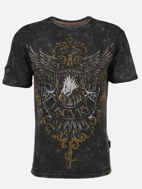 Bild 1 von Herren Shirt im Used Look Schwarz