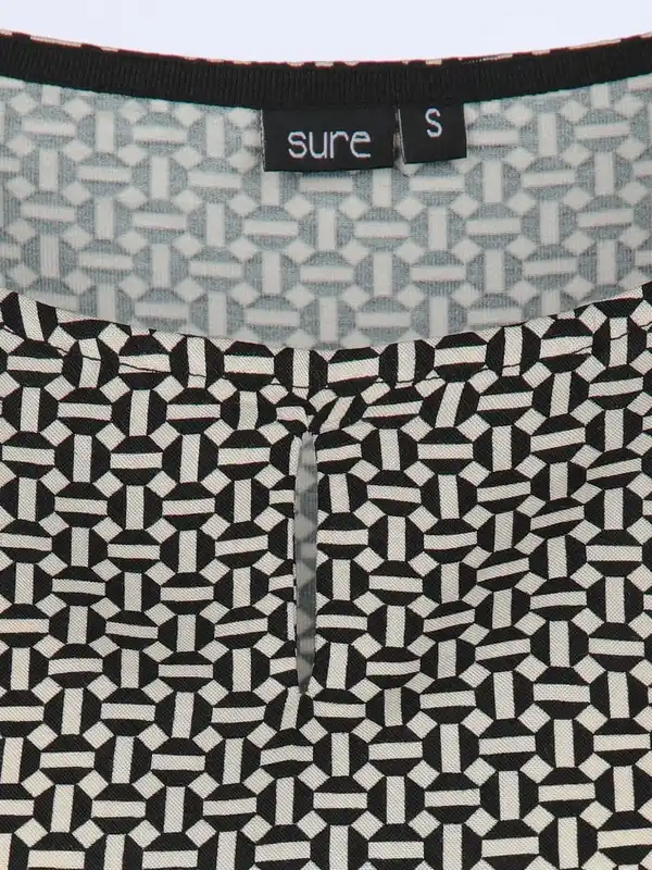 Bild 3 von Damen Top mit Alloverprint Schwarz