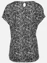 Bild 2 von Damen T-Shirt mit Alloverprint Schwarz