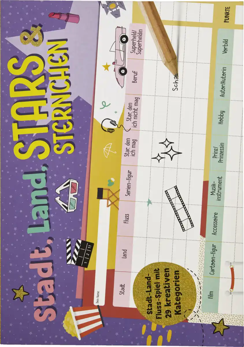 Bild 1 von IDEENWELT Stadt, Land, Stars & Sternchen Block