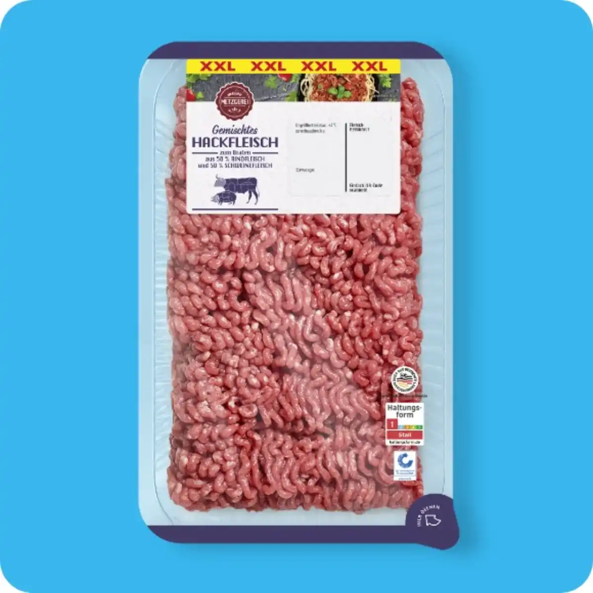 Bild 1 von MEINE METZGEREI Gemischtes Hackfleisch, Aus Rind- und Schweinefleisch