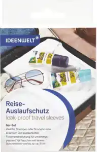 IDEENWELT Reise-Auslaufschutz - Flaschenabdeckung für unterwegs 6er-Set