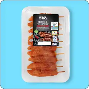 BBQ Hähnchen-Filetspieße⁶, versch. Sorten