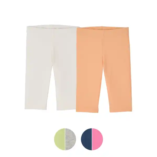 Bild 1 von LILY & DAN Kinder Capri Leggings, 2er-Pack