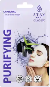STAY WELL Classic sheet mask - Charcoal Purifying