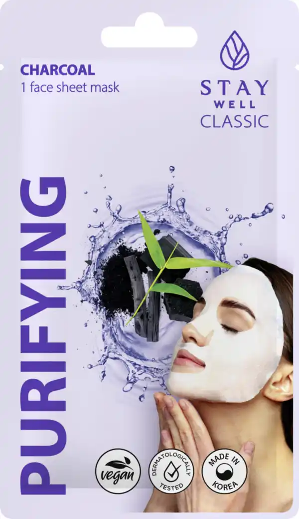 Bild 1 von STAY WELL Classic sheet mask - Charcoal Purifying