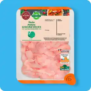FAIR & GUT Puten-Geschnetzeltes, Haltungsform 3: Außenklima²