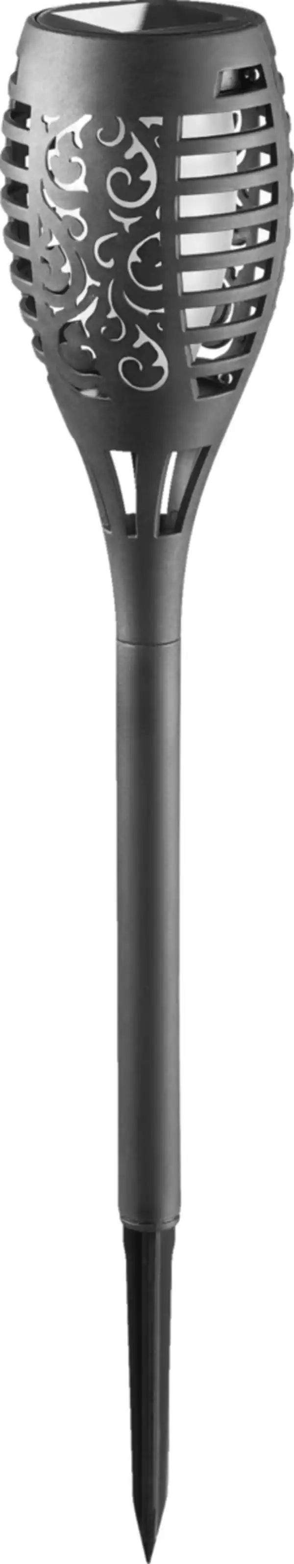 Bild 2 von IDEENWELT Solar-Gartenfackeln 3er-Set schwarz