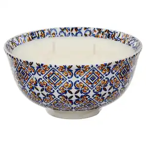 HOME CREATION Kerze in mediterraner Schale