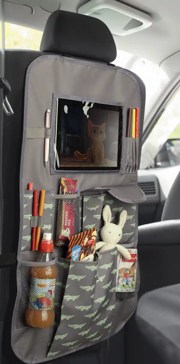 Bild 1 von IDEENWELT Auto-Rücksitztasche Krokodil Design