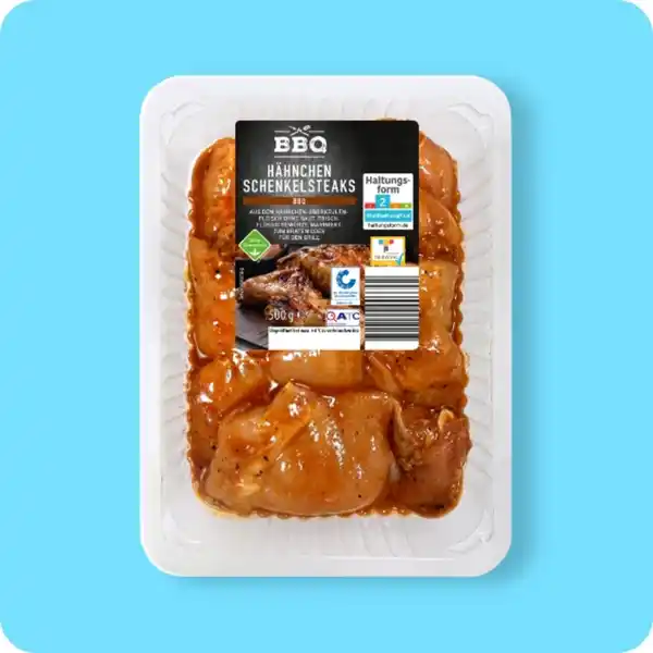 Bild 1 von BBQ Hähnchen-Schenkelsteaks, versch. Sorten