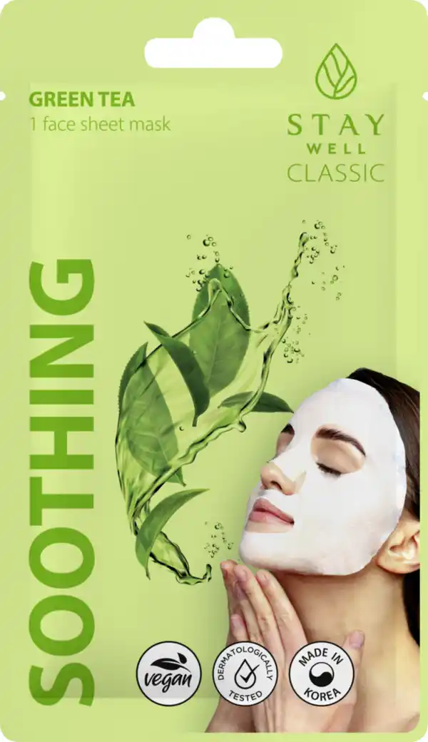 Bild 1 von STAY WELL Classic sheet mask - Green Tea Soothing