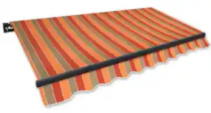 Gelenkarm-Markise 4,0 x 2,5 m braun-terrakotta
