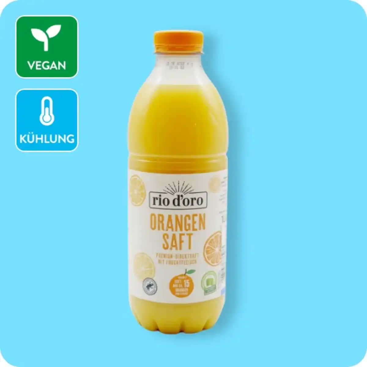 Bild 1 von RIO D'ORO Orangendirektsaft, Mit Fruchtfleisch