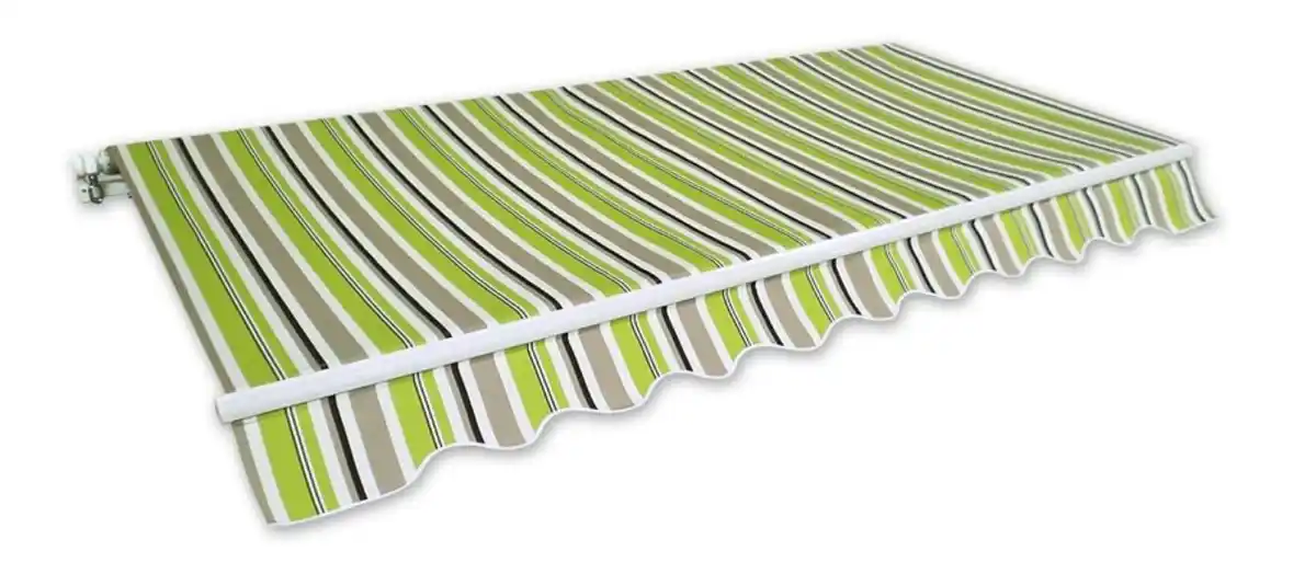 Bild 1 von Gelenkarm-Markise 5,0 x 3,0 m grün-braun