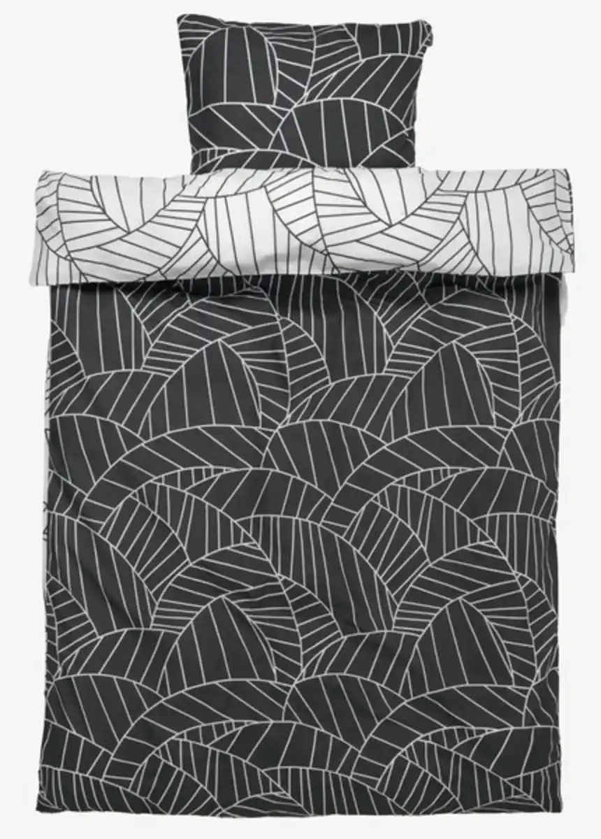Bild 1 von Bettwäsche PAULA Perkal 135x200 weiß/grau