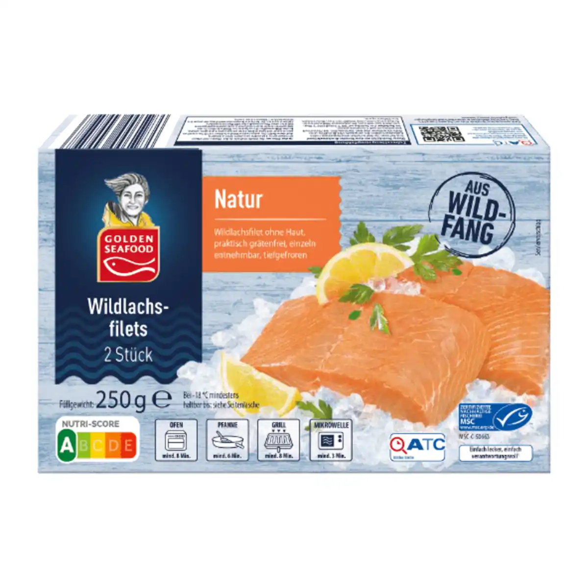 Bild 1 von GOLDEN SEAFOOD Wildlachsfilets 250g