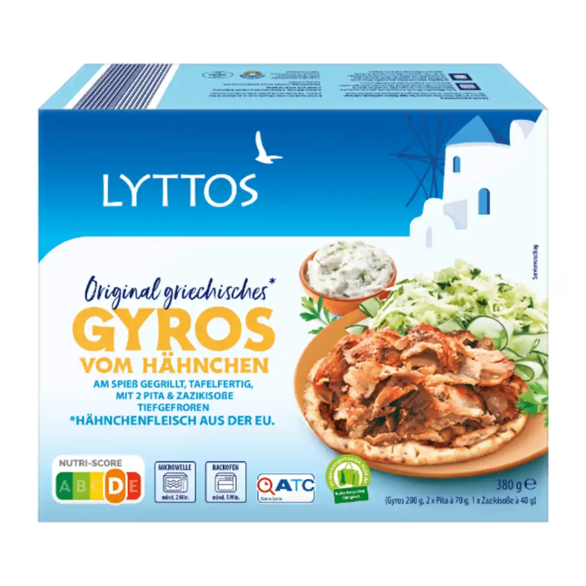 Bild 2 von LYTTOS Gyros-Pita mit Zaziki 380g